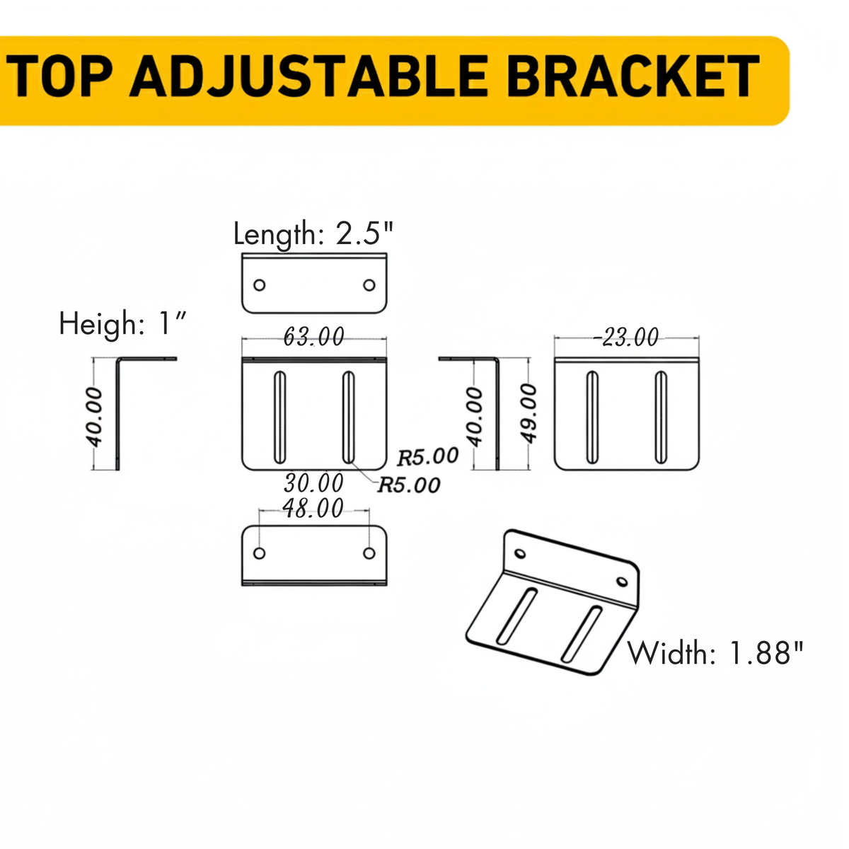 Universal Mounting Bracket BICMBSL001-002, photo 8 of 9