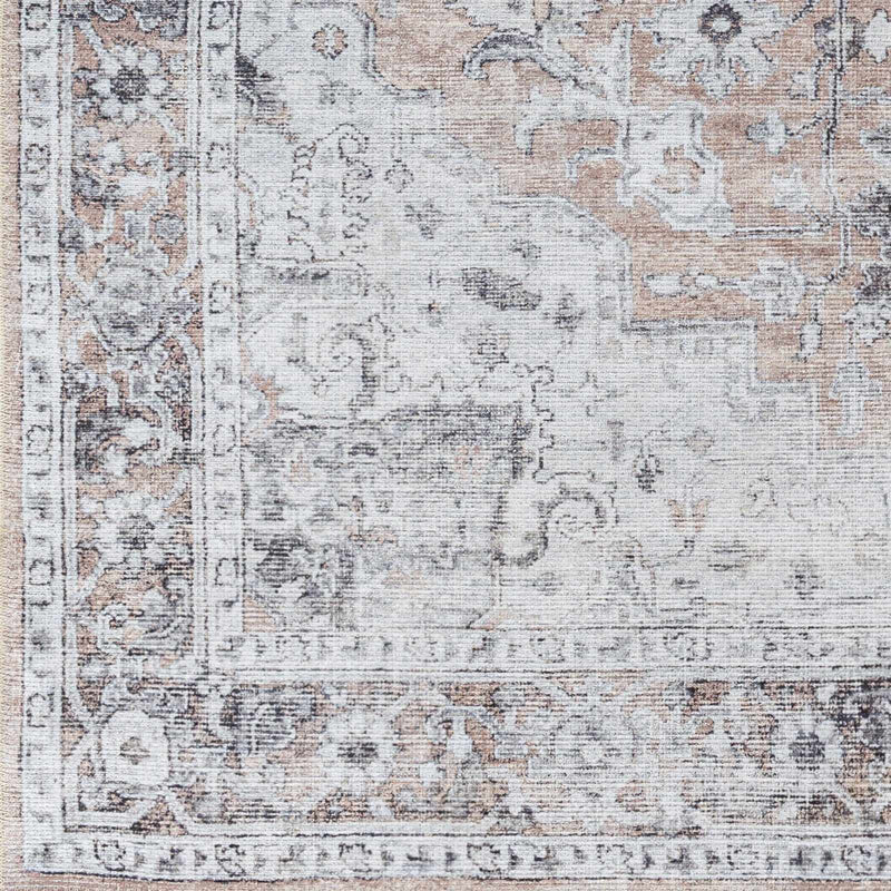 Fatih Flat Pile Washable Rug