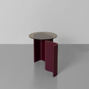 Flow Side Table – Burgundy