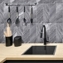 Gray 4x12 Polished Subway Bardiglio Nuvolato Marble Tile (15 pack, 5 sq ft/case)