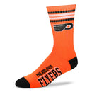 Philadelphia Flyers 4 Stripe Deuce Socks by Dynasty Sports & Framing