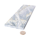 Gray 4x12 Polished Subway Calacatta Bluette Marble Tile (15 pack, 5 sq ft/case)