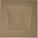 Fiber Seat Board - Small Flower 12-1/2" x 12-1/2"