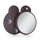 Lighted Compact Mirror with Magnification & Retractable Suction Cups