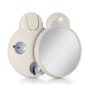 Lighted Compact Mirror with Magnification & Retractable Suction Cups