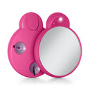 Lighted Compact Mirror with Magnification & Retractable Suction Cups