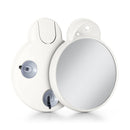 Lighted Compact Mirror with Magnification & Retractable Suction Cups