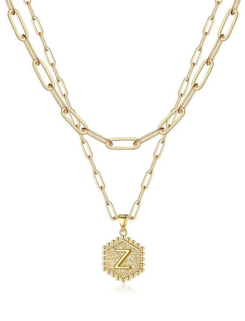 Beautiful Gold Layered Initial Necklaces (A-Z)