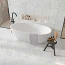 White 12x12 Polished Field Bianco Carrara Marble Tile (10 pack, 10 sq ft/case) by Apollo Tile