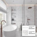 White 0.5x12 Polished Bianco Carrara Pencil Marble Tile Trim (10 pack, 0.5 sq ft/case)