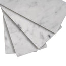 White 3x6 Polished Subway Bianco Carrara Marble Tile (40 pack, 5 sq ft/case)