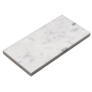 White 3x6 Polished Subway Bianco Carrara Marble Tile (40 pack, 5 sq ft/case)