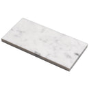White 3x6 Polished Subway Bianco Carrara Marble Tile (40 pack, 5 sq ft/case)