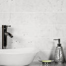 White 4x12 Honed Subway Bianco Carrara Marble Tile (15 pack, 5 sq ft/case)