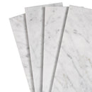 White 4x12 Subway Polished Marble Tile (15 pack, 5 sq ft/case) - Sample