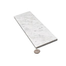 White 4x12 Polished Subway Bianco Carrara Marble Tile (15 pack, 5 sq ft/case)