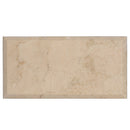 Beige 3x6 Polished Beveled Subway Marble Tile (40 pack, 5 sq ft/case) - Sample