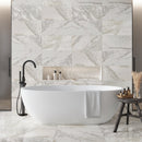 White 0.5x12 Polished Marble Pencil Tile Trim (10 pack, 0.5 sq ft/case) - Sample