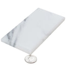 White 3x6 Marble Polished Beveled Subway Tile (40 pack, 5 sq ft/case) - Sample