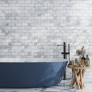 White 3x6 Honed Marble Subway Tile (40 pack, 5 sq ft/case) - Sample