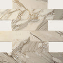 White 4x12 Marble Polished Subway Tile (15 pack, 5 sq ft/case) - Sample