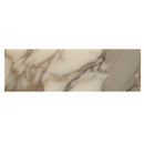 White 4x12 Polished Subway Calacatta Gold Marble Tile (15 pack, 5 sq ft/case)