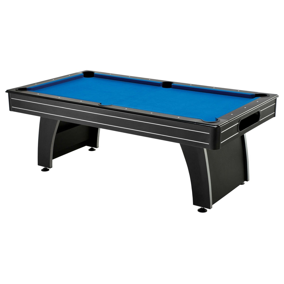 7 Ft Blue Top Pool Table with 2 Cues and Billiard Balls, photo 3 of 4