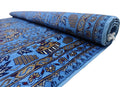 Hand-Knotted Zerkhaki Afghan Wool Area Rug – 6'6" x 10' | Elegant Blue Tones, Handmade Quality