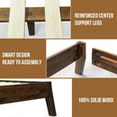 Acacia Serenity Deluxe Wood Platform Bed Frame - Elegant and Durable Design