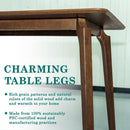 Acacia Verve 48" Solid Wood Dining Table - Ideal Kitchen Table for 4 by Megsu
