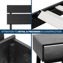 [Buy 1 Get 1] Aurora Solid Wood Bed Frame & Nightstand by Megsu