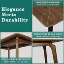 Acacia Verve 48" Solid Wood Dining Table - Ideal Kitchen Table for 4 by Megsu
