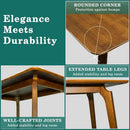 Acacia Verve 48" Solid Wood Dining Table - Ideal Kitchen Table for 4 by Megsu