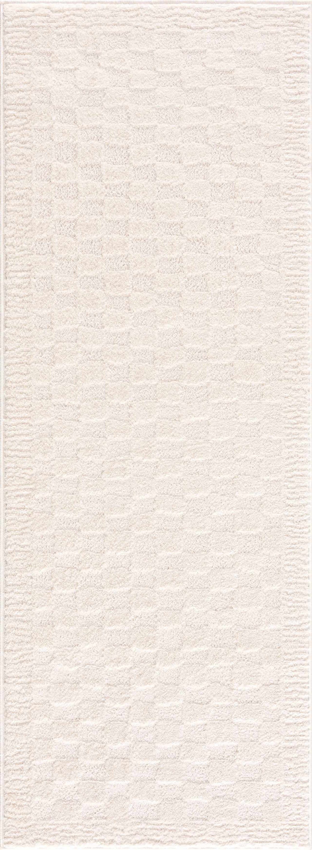 Leryn Ivory Checkered Area Rug, photo 4 of 16