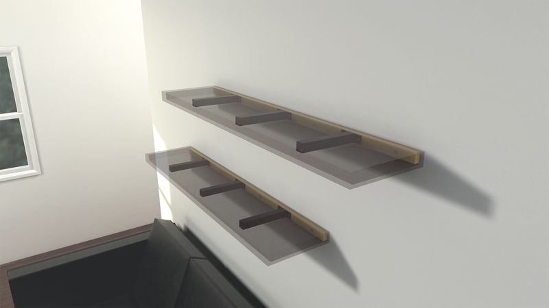 Square Free Floating Shelf Bracket