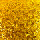 Gold 12x12 Uniform Square Glossy Glass Mosaic Tile (20 pack, 18.69 sq ft/case) - Sample