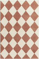 Almeda Diamond Washable Wool Rug