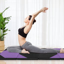 10 Feet x 4 Feet x 2 Inch Folding Exercise Mat with Hook and Loop Fasteners