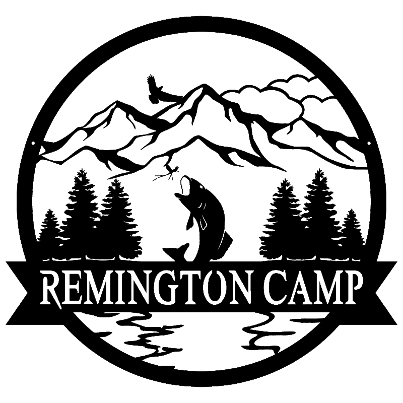 Fish Outdoor Monogram