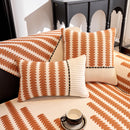 Vertical Stripes Sectional Sofa Cover Slipcover - Non-Slip, Fits L-Shape Couches