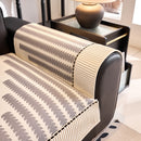Vertical Stripes Sectional Sofa Cover Slipcover - Non-Slip, Fits L-Shape Couches