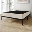 Full size 7.8-inch Metal Frame Box-Spring Foundation for Mattress with Cover