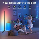 RGB Corner Floor Lamp, Support App, Music Sync by EP Designlab LLC