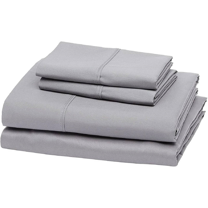 Full size Silver Grey 100-Percent Egyptian Cotton 1000 Thread Count Sheet Set, photo 2 of 2