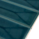 Emerald Petrol Blue 2x16 Glossy Ceramic Deco Subway Tile (50 pack,10.76 sq ft/case) - Sample