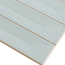 Pastel light Blue 2x16 Glossy Ceramic Deco Subway Tile (50 pack,10.76 sq ft/case)