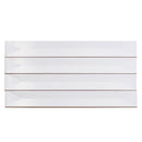 Snow White 2x16 Glossy Ceramic Deco Subway Tile (50 pack,10.76 sq ft/case)