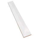 Snow White 2x16 Glossy Ceramic Deco Subway Tile (50 pack,10.76 sq ft/case)