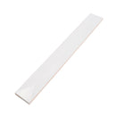 Snow White 2x16 Glossy Ceramic Deco Subway Tile (50 pack,10.76 sq ft/case)