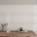 Soft Dove Gray 0.5x8 Glossy Ceramic Pencil Tile Trim (10 pack, 0.27 sq ft/case)